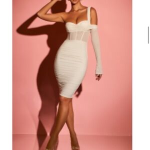 Oh Polly Cream Bustier Chemise